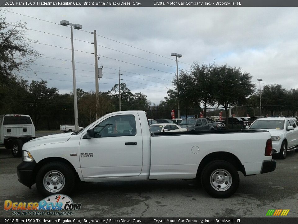 2018 Ram 1500 Tradesman Regular Cab Bright White / Black/Diesel Gray Photo #2