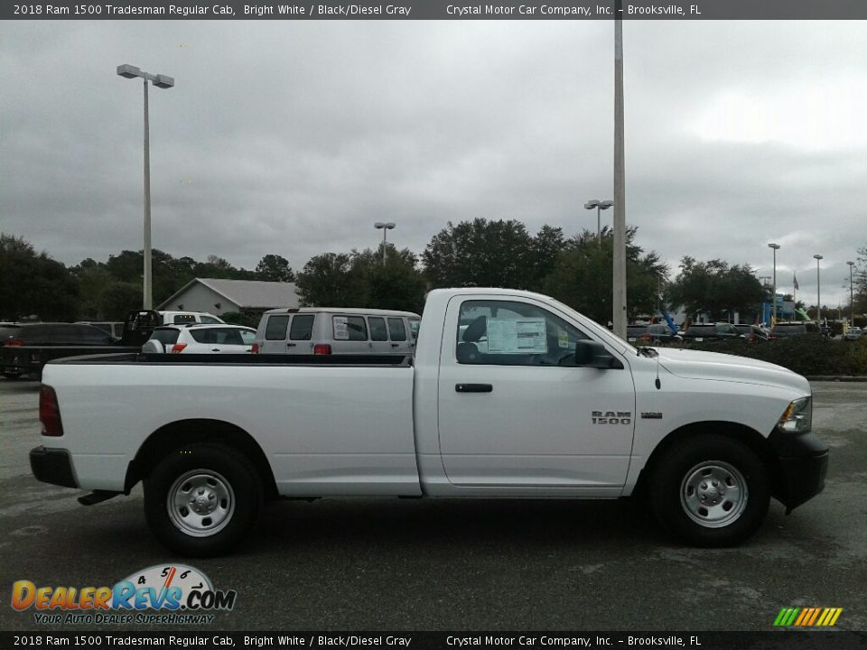 2018 Ram 1500 Tradesman Regular Cab Bright White / Black/Diesel Gray Photo #7