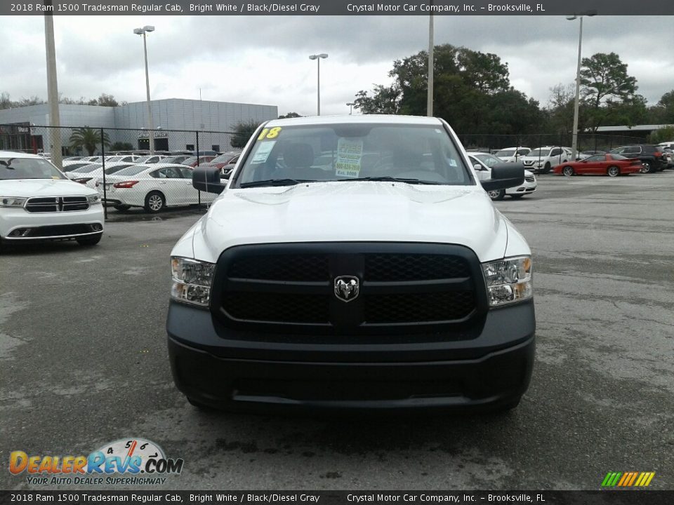 2018 Ram 1500 Tradesman Regular Cab Bright White / Black/Diesel Gray Photo #9