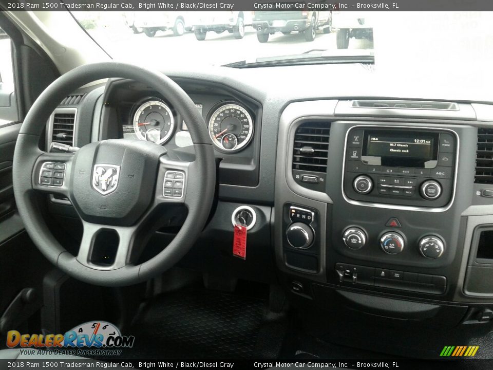 2018 Ram 1500 Tradesman Regular Cab Bright White / Black/Diesel Gray Photo #14