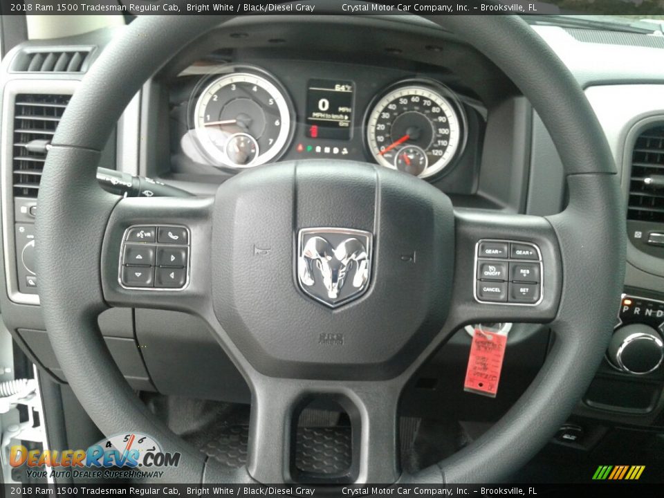 2018 Ram 1500 Tradesman Regular Cab Bright White / Black/Diesel Gray Photo #15