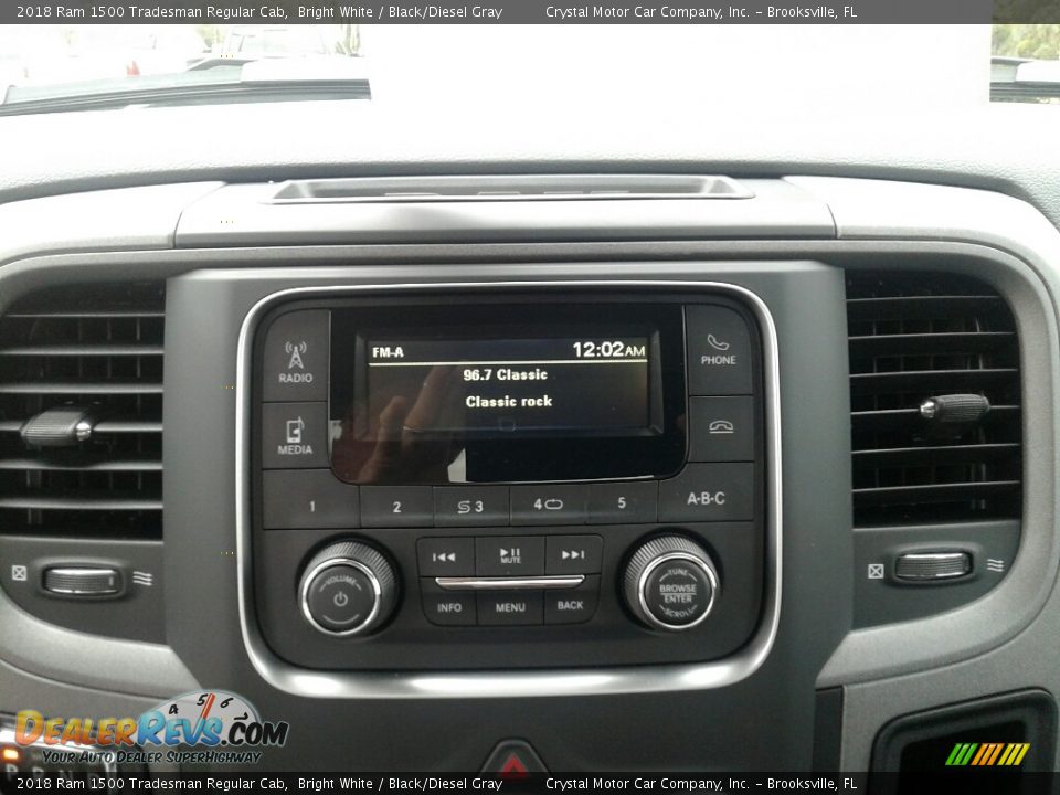 2018 Ram 1500 Tradesman Regular Cab Bright White / Black/Diesel Gray Photo #16