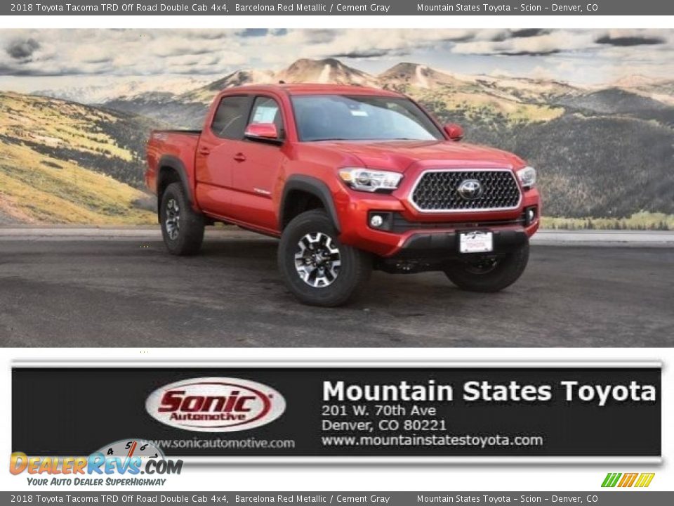 2018 Toyota Tacoma TRD Off Road Double Cab 4x4 Barcelona Red Metallic / Cement Gray Photo #1