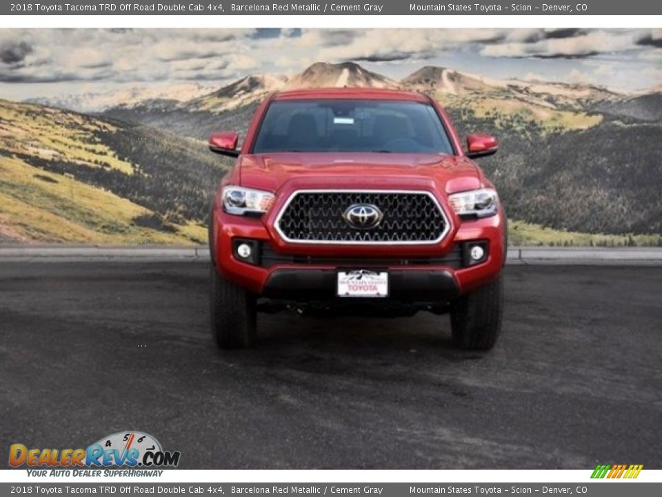 2018 Toyota Tacoma TRD Off Road Double Cab 4x4 Barcelona Red Metallic / Cement Gray Photo #2