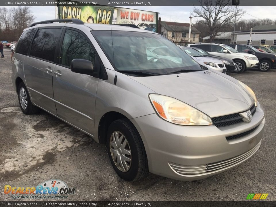2004 Toyota Sienna LE Desert Sand Mica / Stone Gray Photo #7