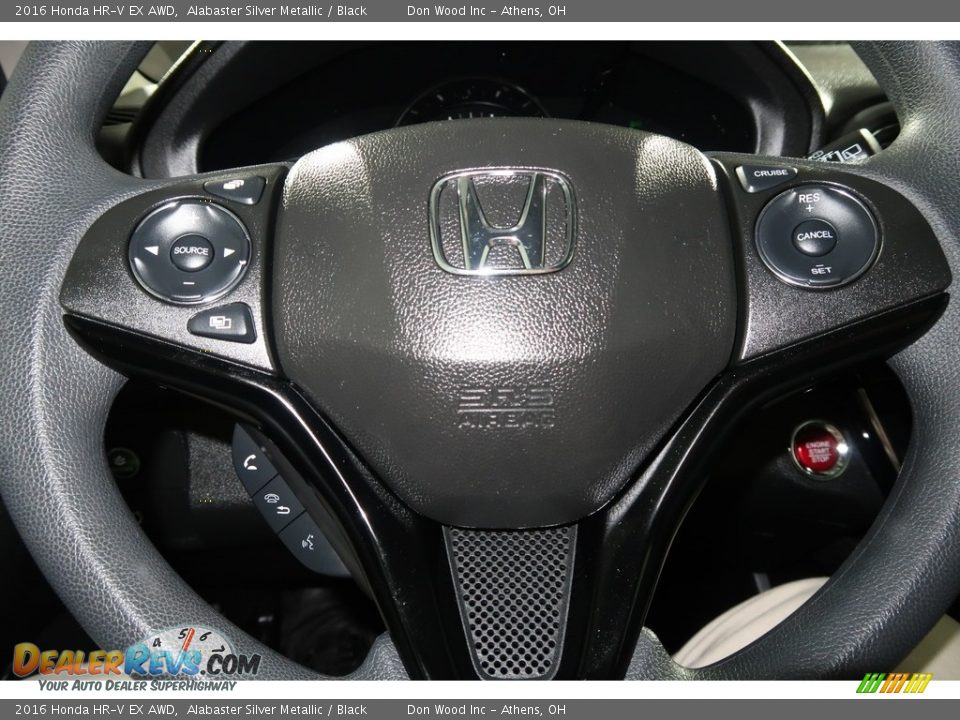 2016 Honda HR-V EX AWD Alabaster Silver Metallic / Black Photo #19