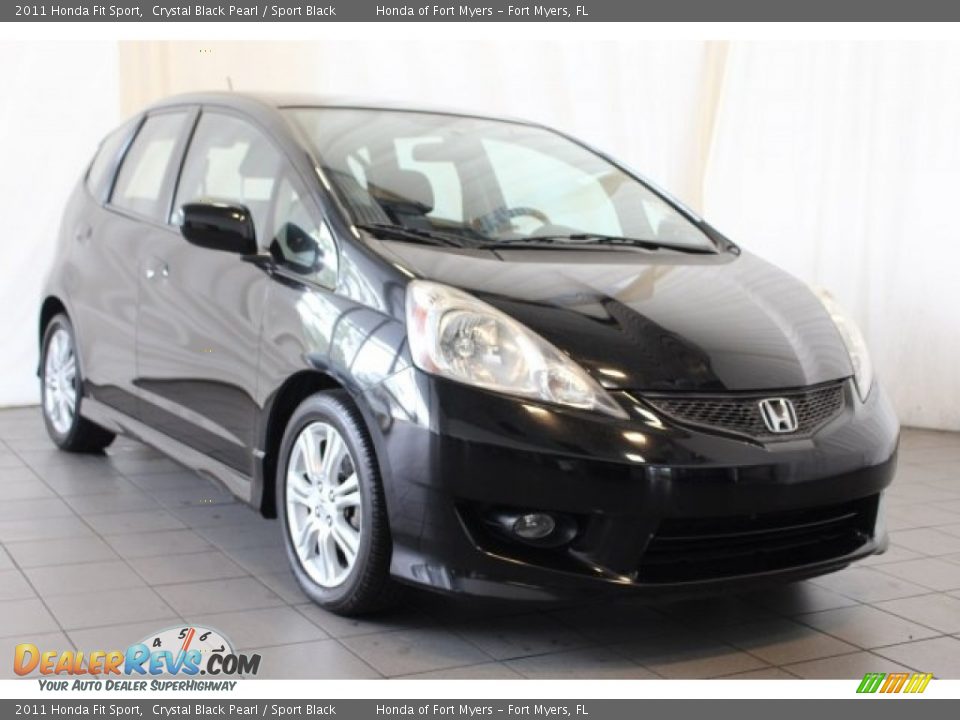 2011 Honda Fit Sport Crystal Black Pearl / Sport Black Photo #2