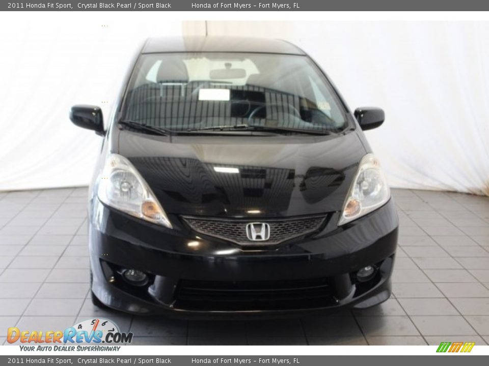 2011 Honda Fit Sport Crystal Black Pearl / Sport Black Photo #4