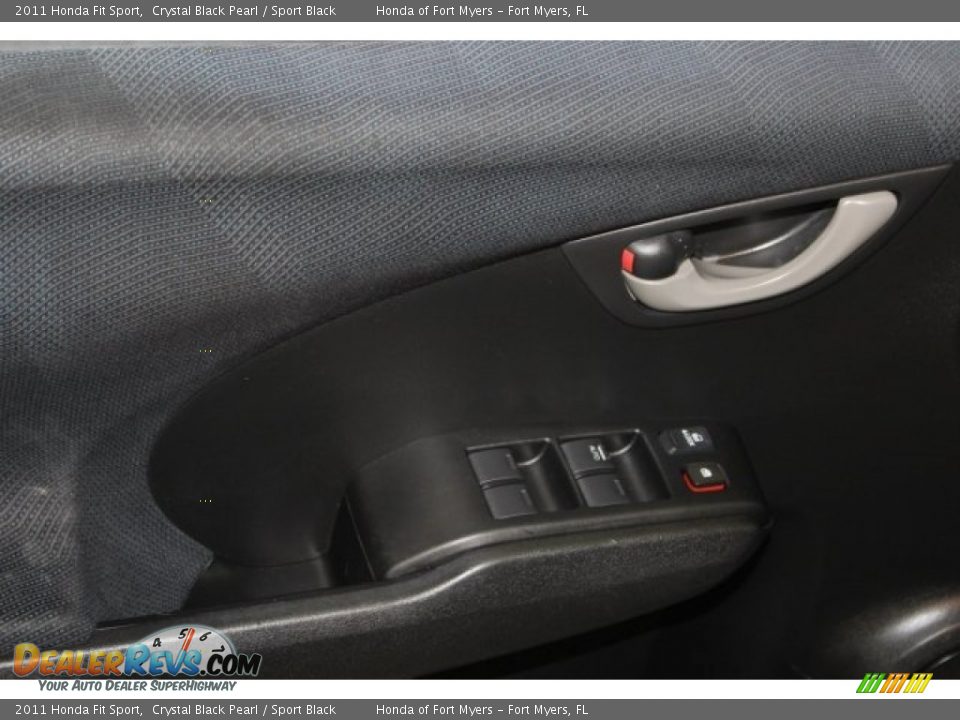 2011 Honda Fit Sport Crystal Black Pearl / Sport Black Photo #14