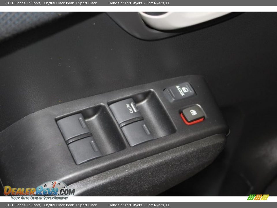 2011 Honda Fit Sport Crystal Black Pearl / Sport Black Photo #15