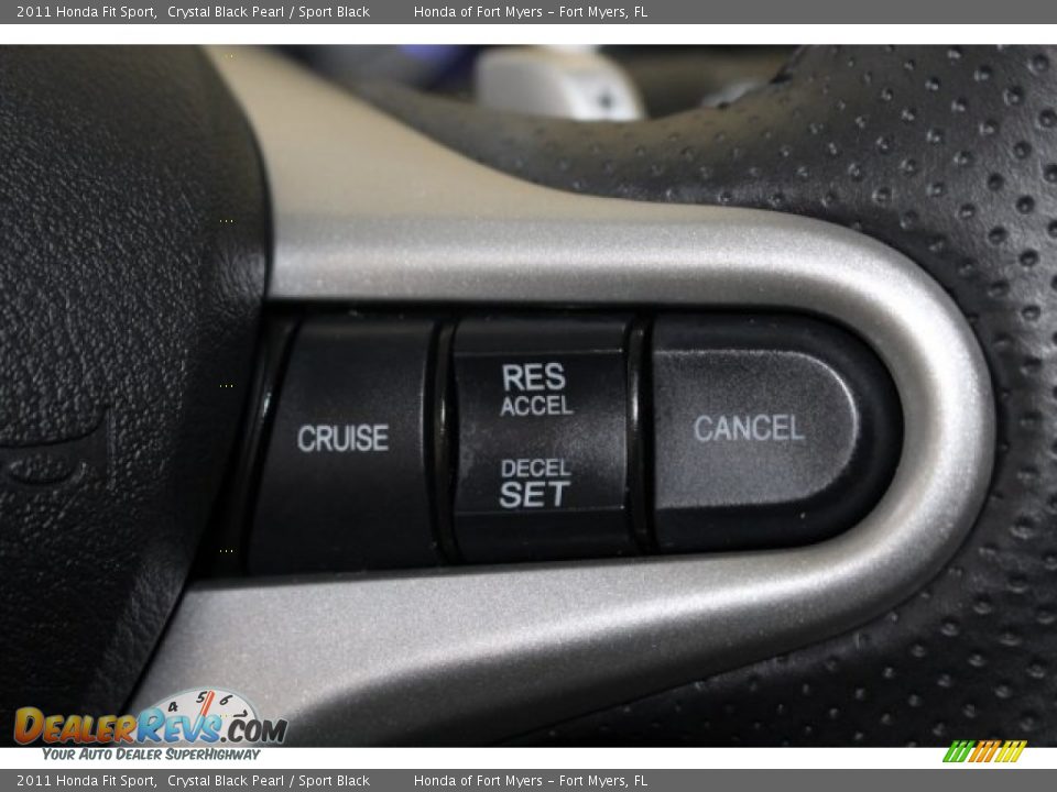 2011 Honda Fit Sport Crystal Black Pearl / Sport Black Photo #20