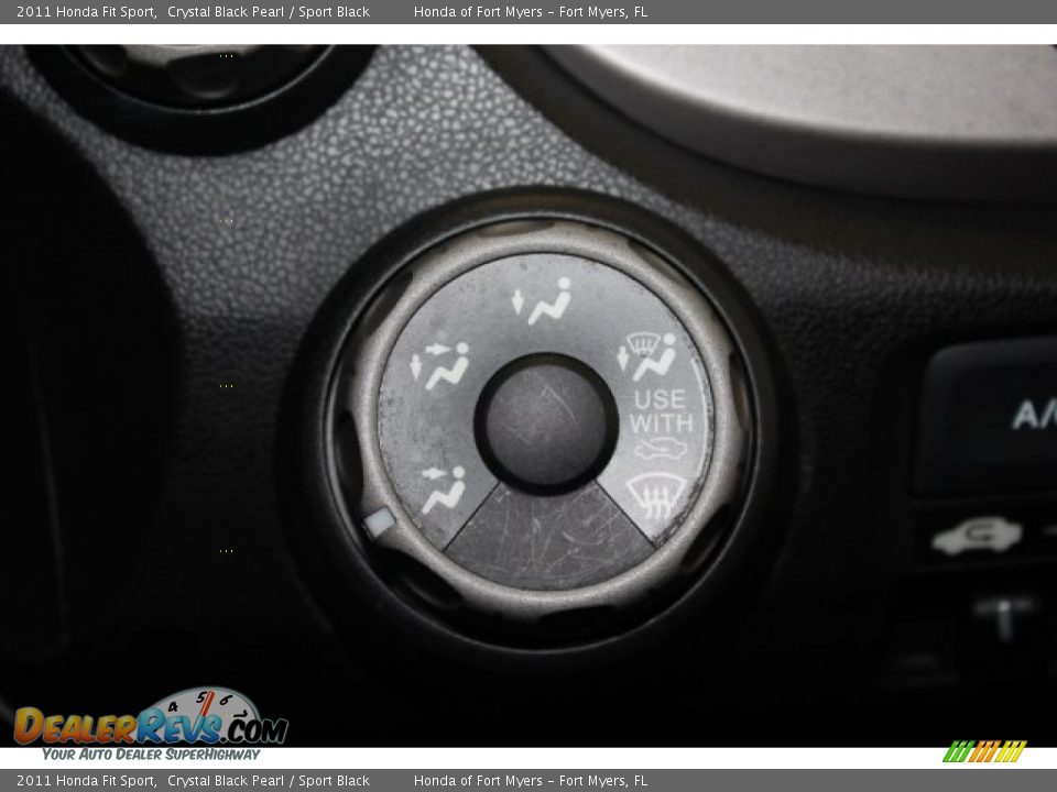 2011 Honda Fit Sport Crystal Black Pearl / Sport Black Photo #25
