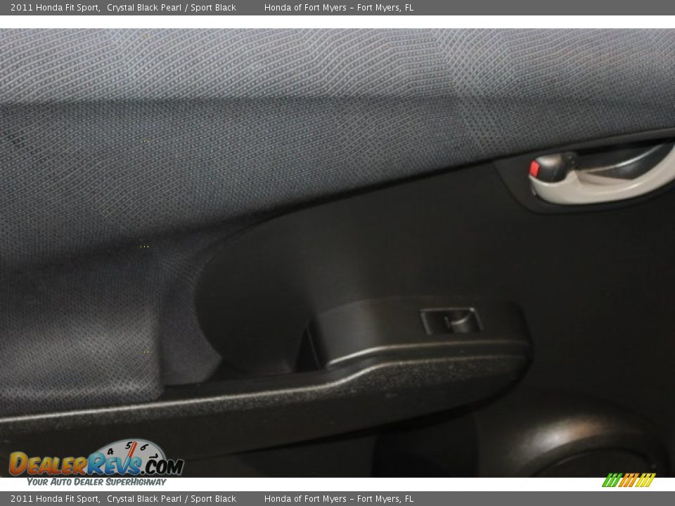 2011 Honda Fit Sport Crystal Black Pearl / Sport Black Photo #30
