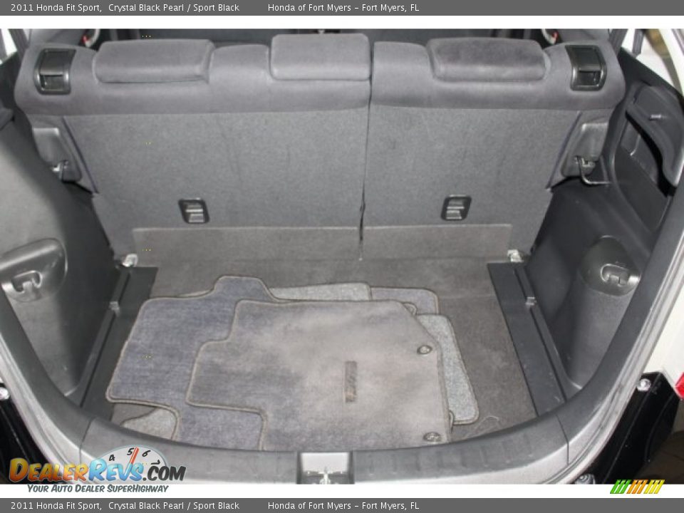 2011 Honda Fit Sport Crystal Black Pearl / Sport Black Photo #32
