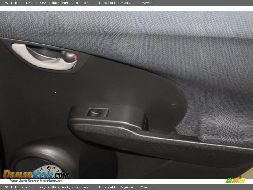 2011 Honda Fit Sport Crystal Black Pearl / Sport Black Photo #33