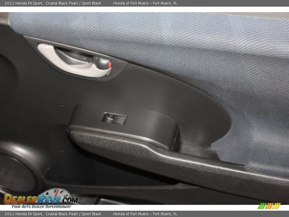 2011 Honda Fit Sport Crystal Black Pearl / Sport Black Photo #35