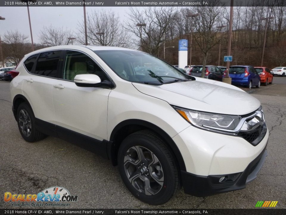 2018 Honda CR-V EX AWD White Diamond Pearl / Ivory Photo #5