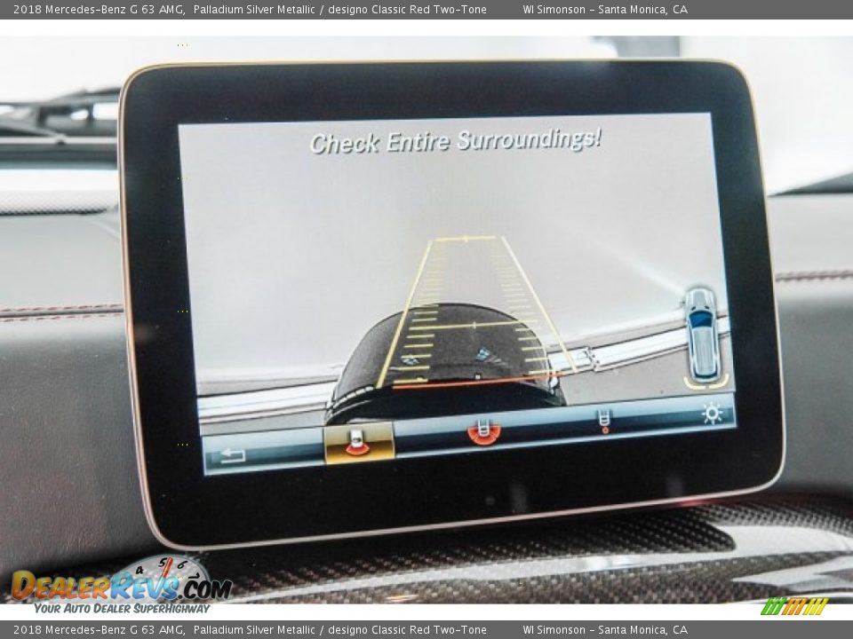 2018 Mercedes-Benz G 63 AMG Palladium Silver Metallic / designo Classic Red Two-Tone Photo #16