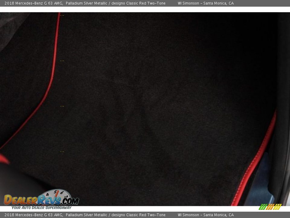 2018 Mercedes-Benz G 63 AMG Palladium Silver Metallic / designo Classic Red Two-Tone Photo #36