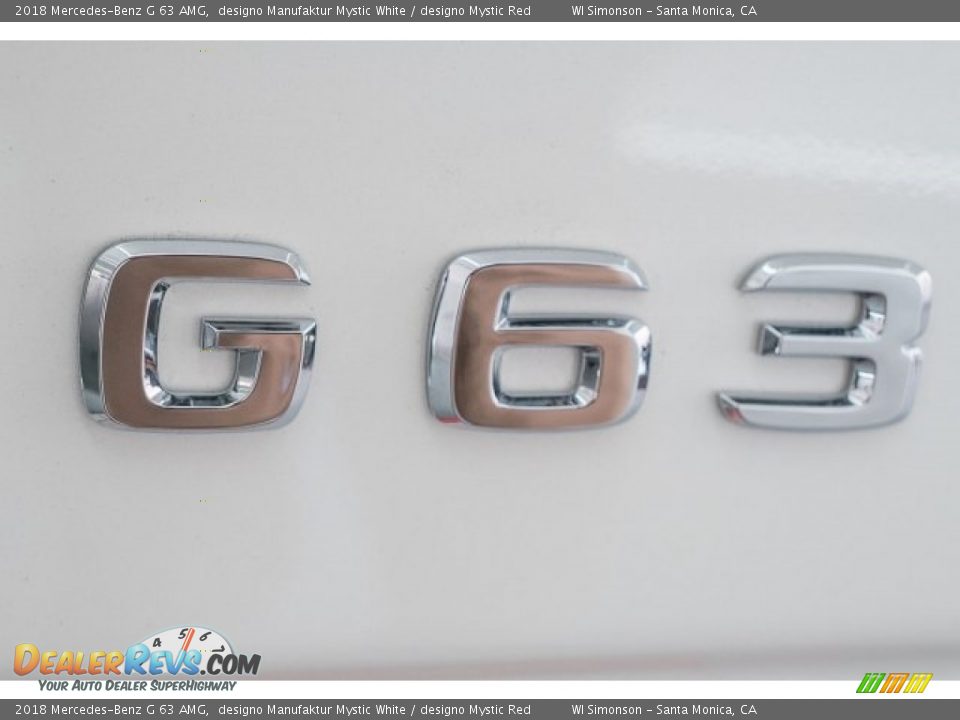 2018 Mercedes-Benz G 63 AMG designo Manufaktur Mystic White / designo Mystic Red Photo #7