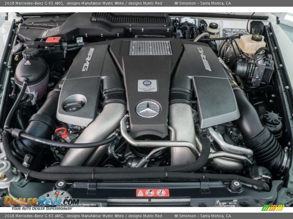 2018 Mercedes-Benz G 63 AMG designo Manufaktur Mystic White / designo Mystic Red Photo #8