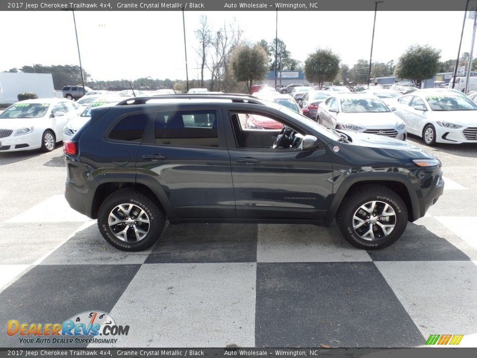 2017 Jeep Cherokee Trailhawk 4x4 Granite Crystal Metallic / Black Photo #3