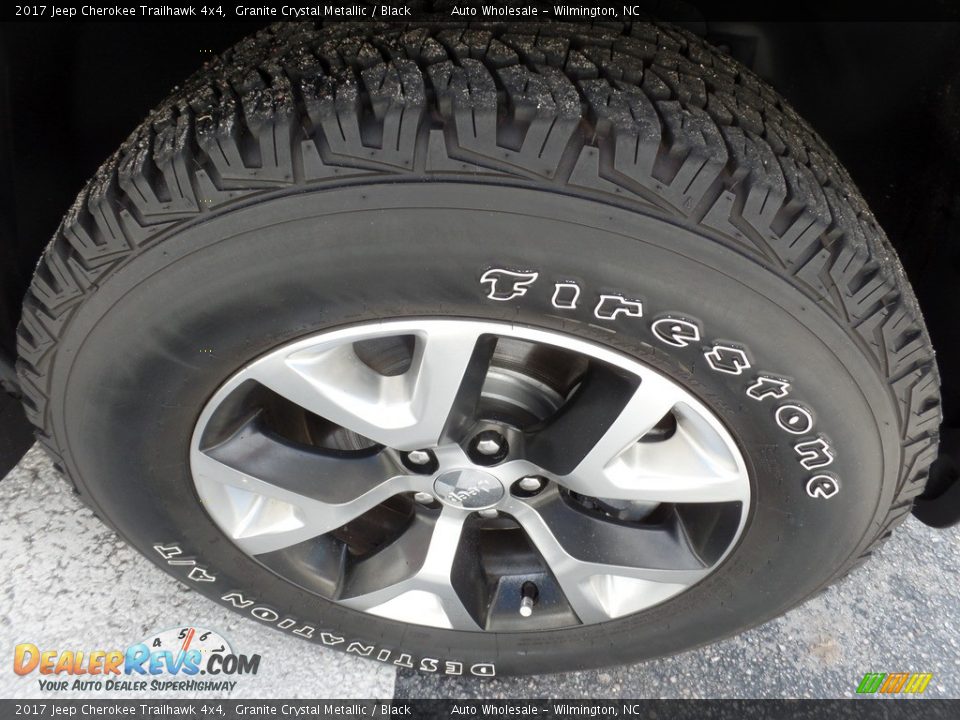 2017 Jeep Cherokee Trailhawk 4x4 Granite Crystal Metallic / Black Photo #7