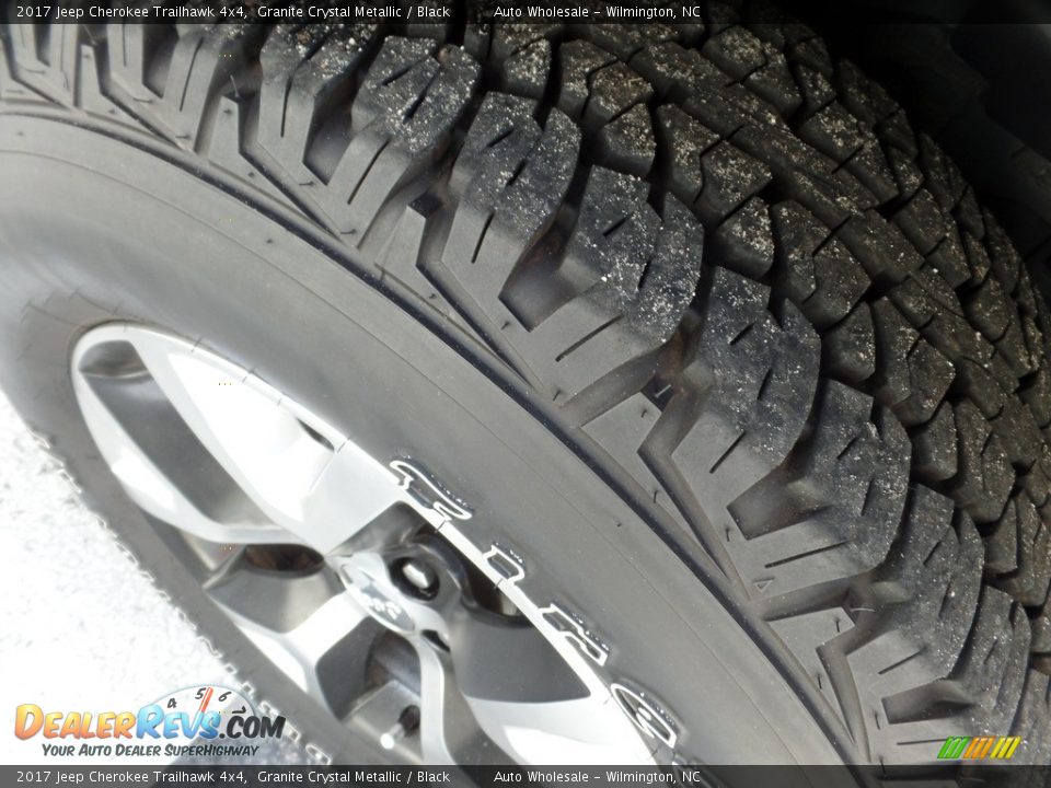 2017 Jeep Cherokee Trailhawk 4x4 Granite Crystal Metallic / Black Photo #8