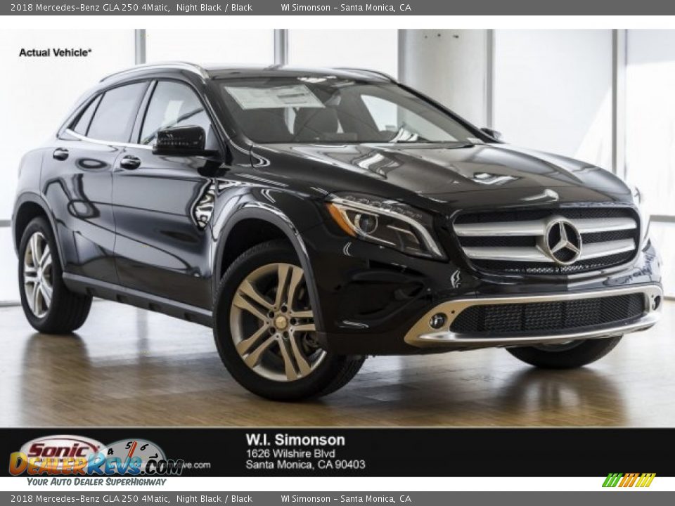 2018 Mercedes-Benz GLA 250 4Matic Night Black / Black Photo #1