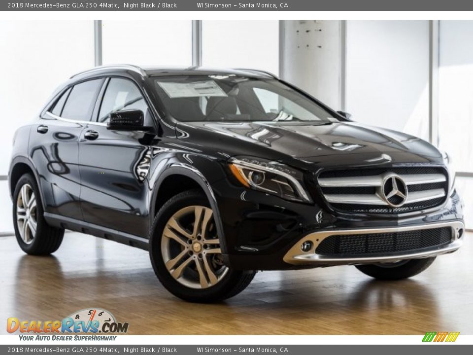 2018 Mercedes-Benz GLA 250 4Matic Night Black / Black Photo #13
