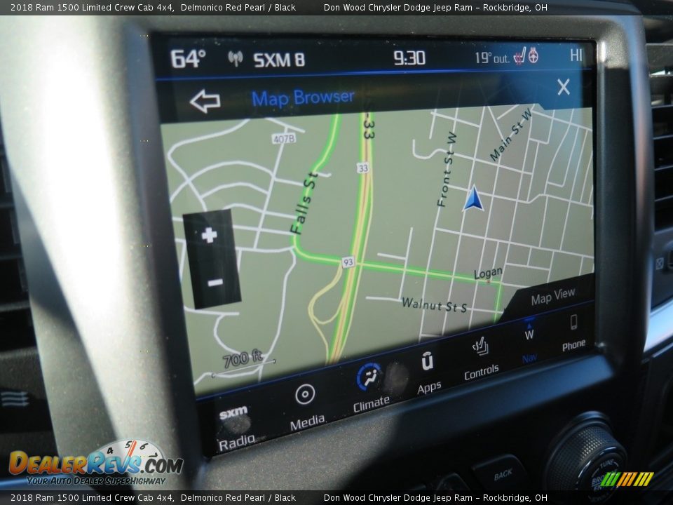 2018 Ram 1500 Limited Crew Cab 4x4 Delmonico Red Pearl / Black Photo #4