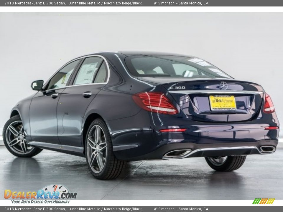 2018 Mercedes-Benz E 300 Sedan Lunar Blue Metallic / Macchiato Beige/Black Photo #3