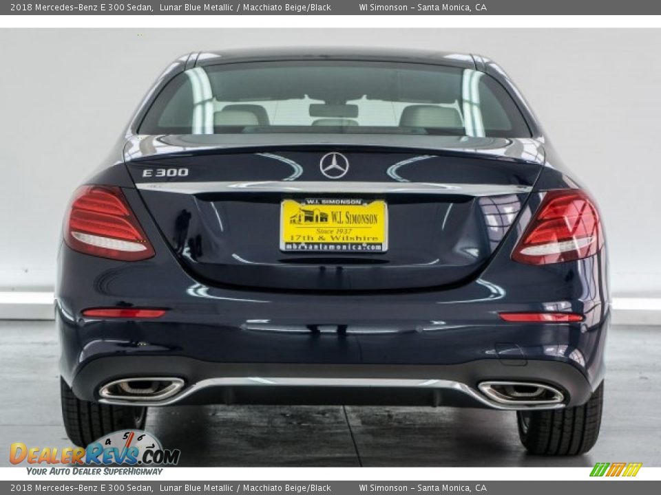 2018 Mercedes-Benz E 300 Sedan Lunar Blue Metallic / Macchiato Beige/Black Photo #4