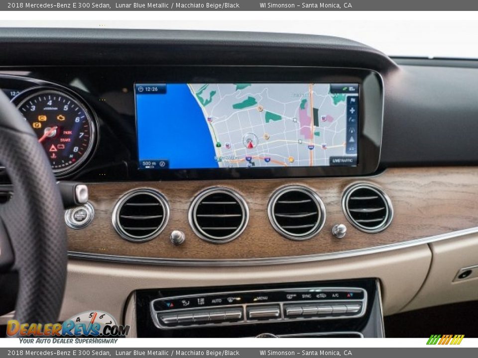 2018 Mercedes-Benz E 300 Sedan Lunar Blue Metallic / Macchiato Beige/Black Photo #6