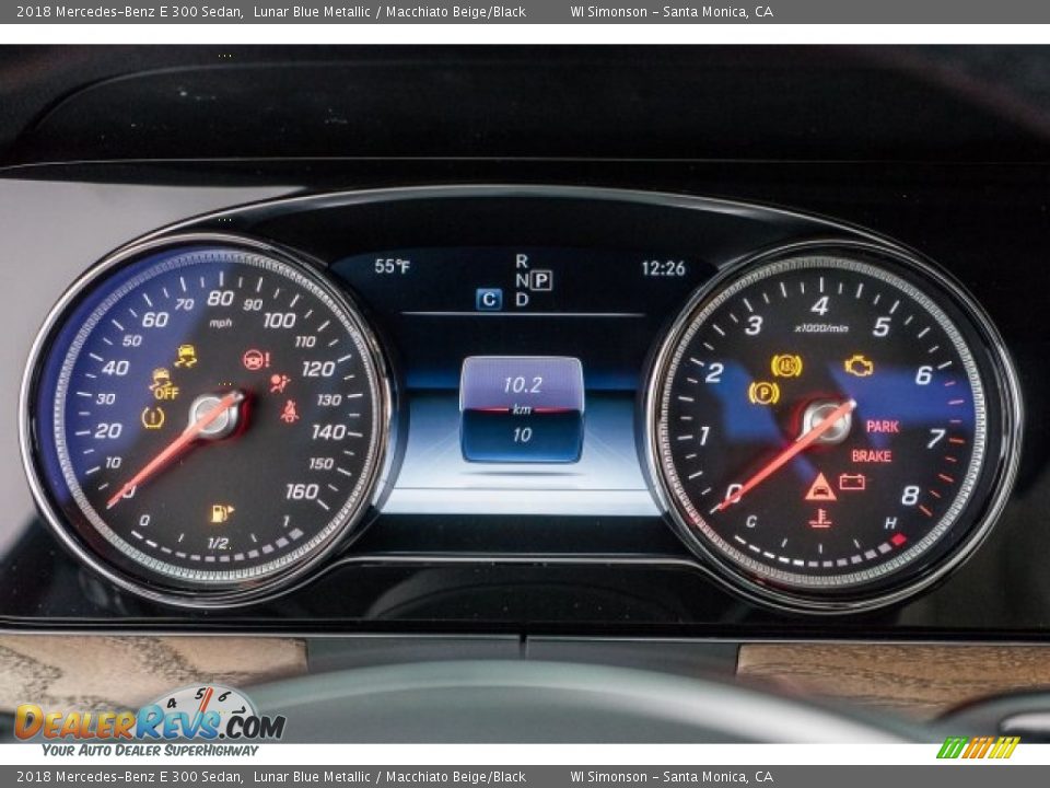 2018 Mercedes-Benz E 300 Sedan Lunar Blue Metallic / Macchiato Beige/Black Photo #7