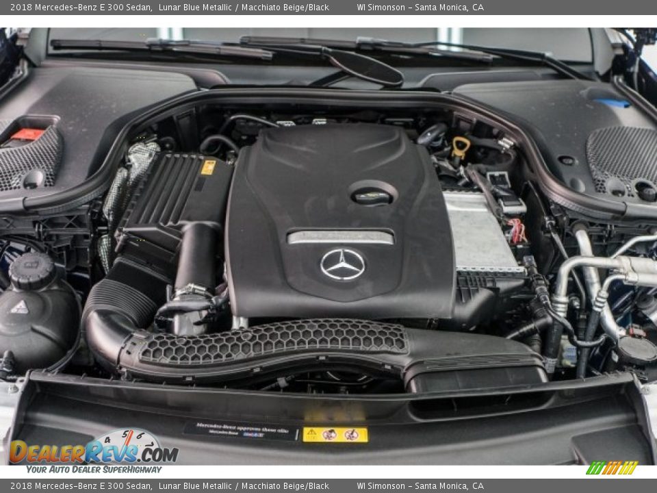 2018 Mercedes-Benz E 300 Sedan Lunar Blue Metallic / Macchiato Beige/Black Photo #8