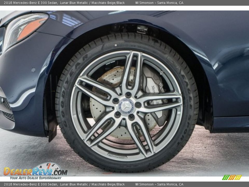 2018 Mercedes-Benz E 300 Sedan Lunar Blue Metallic / Macchiato Beige/Black Photo #9