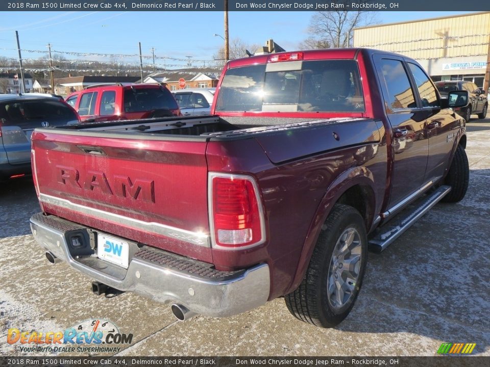 2018 Ram 1500 Limited Crew Cab 4x4 Delmonico Red Pearl / Black Photo #11