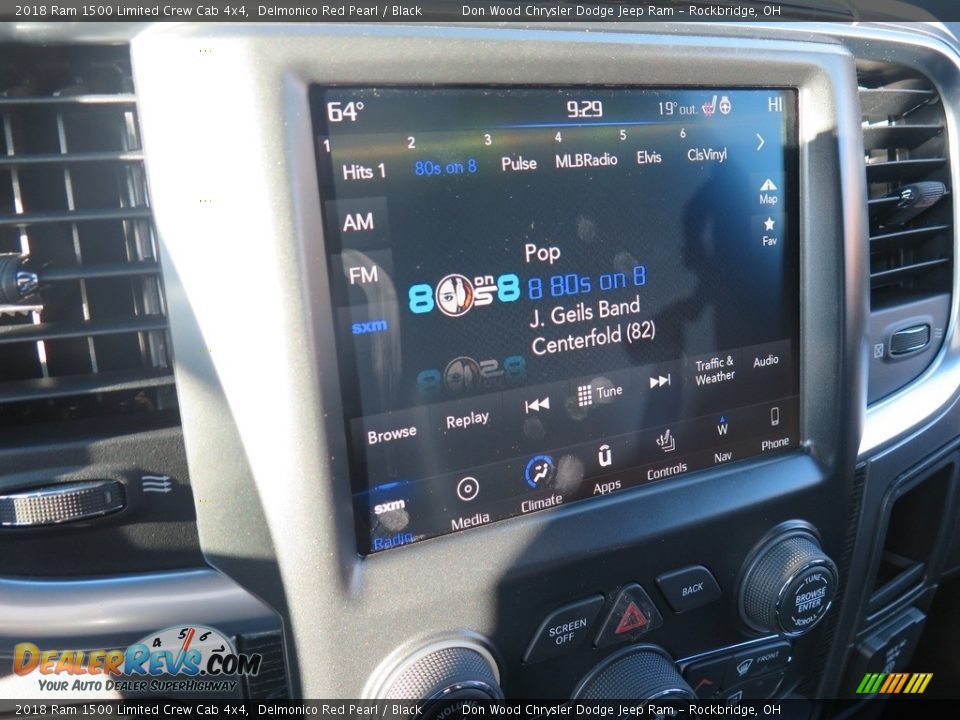 2018 Ram 1500 Limited Crew Cab 4x4 Delmonico Red Pearl / Black Photo #15