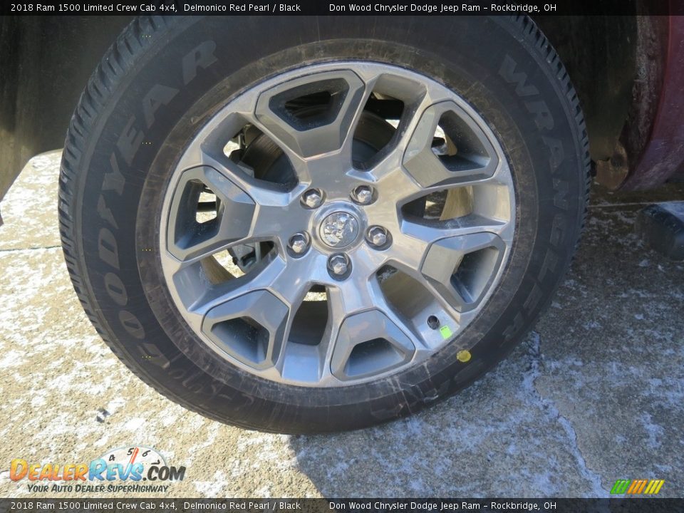 2018 Ram 1500 Limited Crew Cab 4x4 Delmonico Red Pearl / Black Photo #18