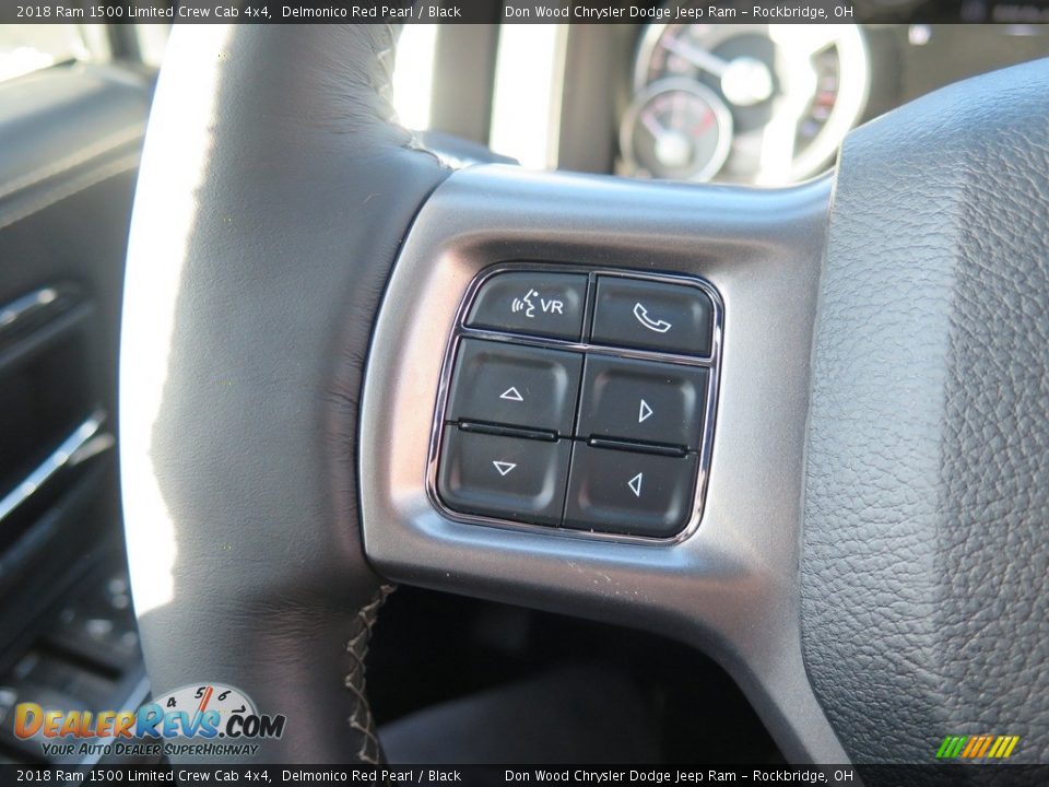 2018 Ram 1500 Limited Crew Cab 4x4 Delmonico Red Pearl / Black Photo #21