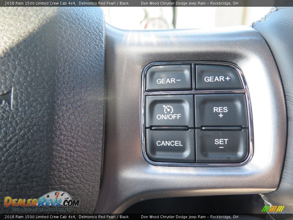 2018 Ram 1500 Limited Crew Cab 4x4 Delmonico Red Pearl / Black Photo #22