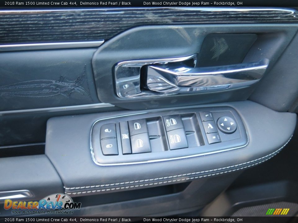 2018 Ram 1500 Limited Crew Cab 4x4 Delmonico Red Pearl / Black Photo #25