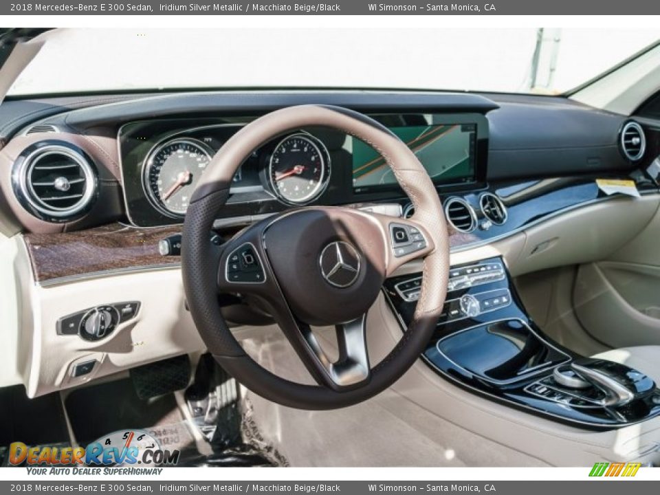 2018 Mercedes-Benz E 300 Sedan Iridium Silver Metallic / Macchiato Beige/Black Photo #7
