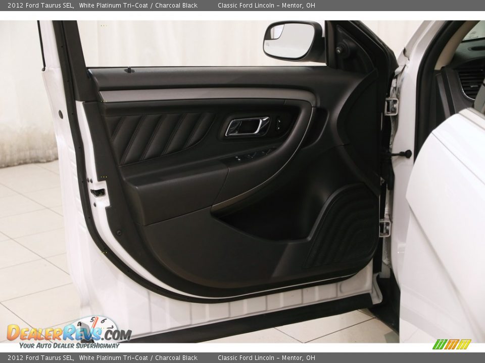 2012 Ford Taurus SEL White Platinum Tri-Coat / Charcoal Black Photo #4