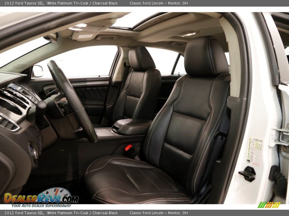 2012 Ford Taurus SEL White Platinum Tri-Coat / Charcoal Black Photo #5