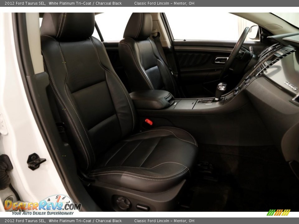 2012 Ford Taurus SEL White Platinum Tri-Coat / Charcoal Black Photo #13