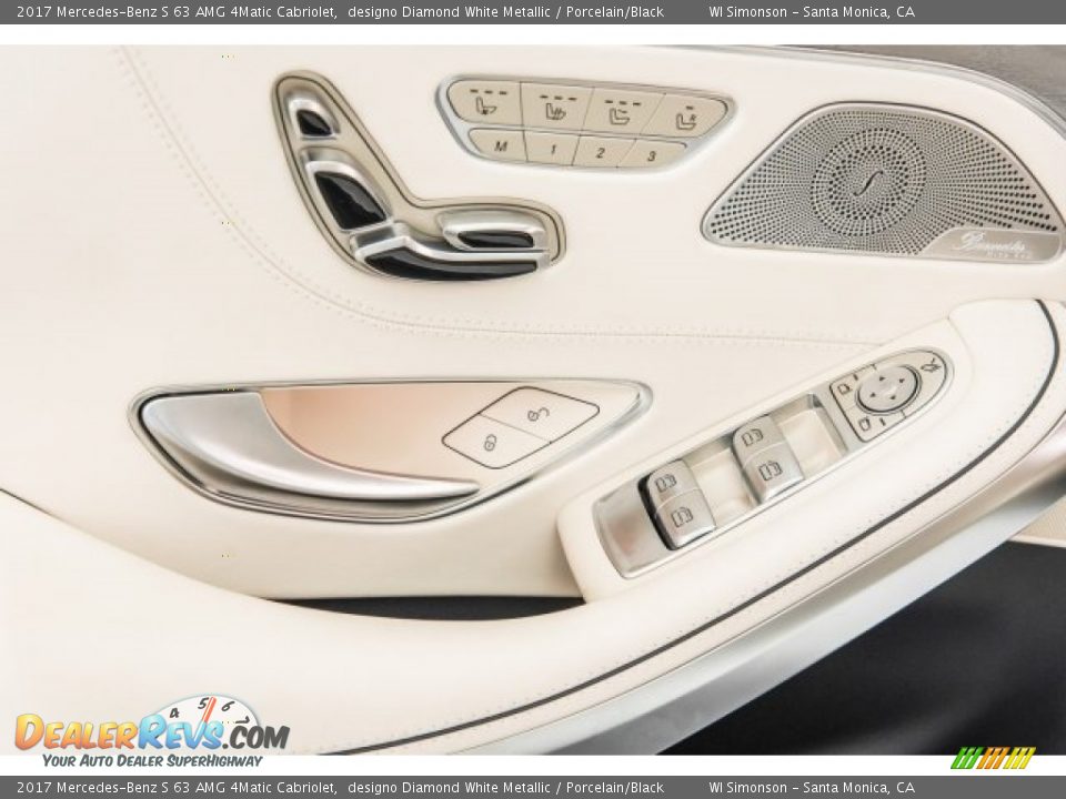 2017 Mercedes-Benz S 63 AMG 4Matic Cabriolet designo Diamond White Metallic / Porcelain/Black Photo #30