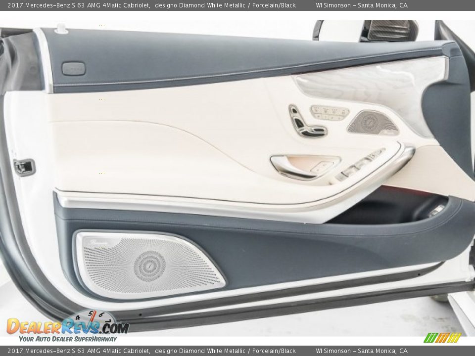 2017 Mercedes-Benz S 63 AMG 4Matic Cabriolet designo Diamond White Metallic / Porcelain/Black Photo #31