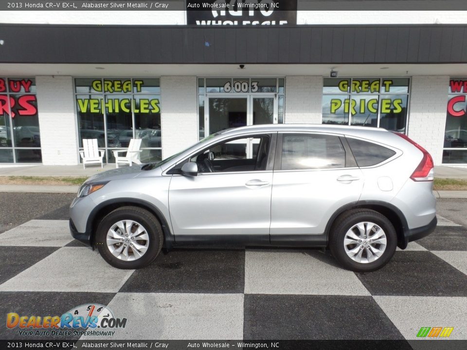 2013 Honda CR-V EX-L Alabaster Silver Metallic / Gray Photo #1